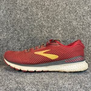 Brooks Womens 9.5 Adrenaline GTS 20 Red Gold Running Sneakers Athletic Shoes